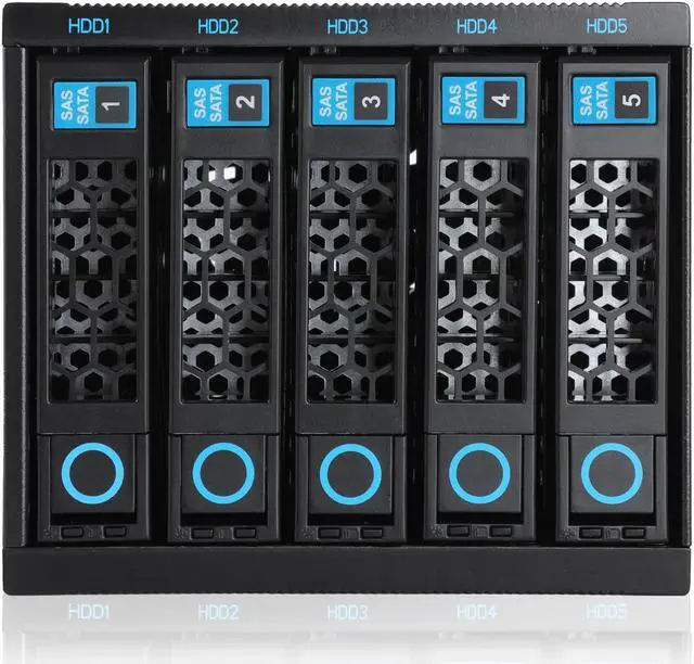 Alt view image 5 of 5 - Rackchoice 4U Chassis with Two 5x2.5"/3.5" SATA/SAS Hard Drive Backplane 6 Gbps HDD hotswap