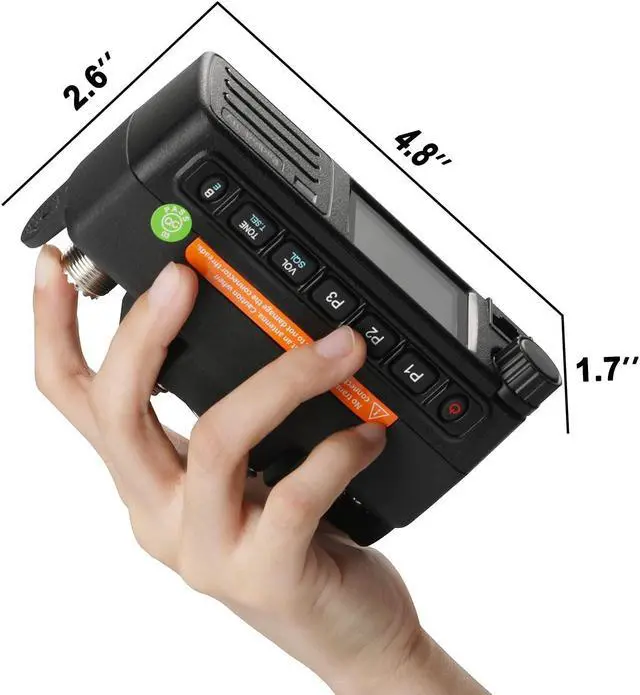 Alt view image 5 of 5 - Radioddity DB-25D Pro Dual Band DMR Mobile Radio, 20W VHF UHF Ham Amateur Radio Digital Transceiver with GPS APRS, 4000CH 500,000 Contacts, Dual Time Slot Tier II Vehicle Car