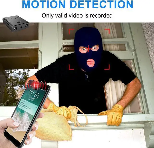 Alt view image 5 of 5 - Smallest Wireless WiFi Camera,Hidden Camera Detector,HD1080P Mini Spy Camera,,Baby Monitor,Pet Camera,with Night Vision,Motion Detection,Cloud Storage,Remote Viewing for Security with iOS Android APP