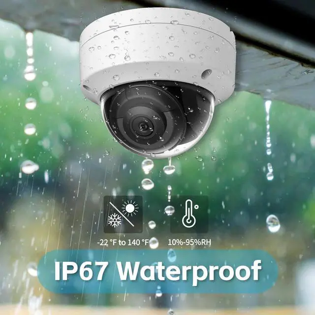 Alt view image 4 of 5 - RICHSECU DS-2CD2143G2-I 2.8mm HIK 4MP AcuSense PoE Fixed Dome IP Camera Outdoor Indoor with Human/Vehicle Detection, H.265+, 98ft IR Night Vision, IP67 Waterproof, Compatible with HIK NVR/Hik-Connect