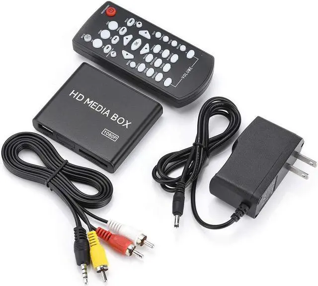 Main image of 110-240V HDMI Media Player Mini 1080P Digital Player Box Support USB MP3 MMC SD MKV with Remote Control(US Plug)