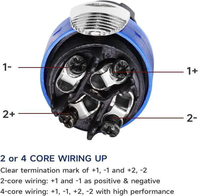 Alt view image 2 of 5 - Sonoreboom 4 Sets Pro Right Angle Speakon Connector Kit - 4pcs L Shape 4 Pole NL4FRX Twist Lock Adapter Connectors and NL4MP Speak-on Panel Mount Sockets - for Stage, DJ, PA, Home Theater