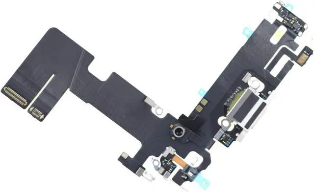 Alt view image 3 of 3 - Sunrise glow USB Charging Port Jack Flex Cable Replacement for iPhone 13 with Microphone, USB 2.0 White