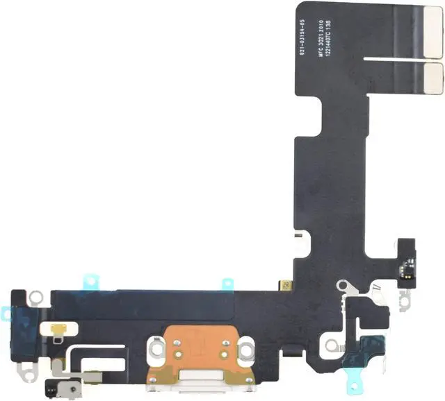 Alt view image 2 of 3 - Sunrise glow USB Charging Port Jack Flex Cable Replacement for iPhone 13 with Microphone, USB 2.0 White