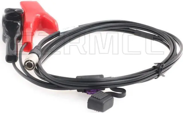Main image of SZRMCC Car Battery Alligator Clips to Hirose 4 pin Male Power Cable for Trimble 5600 Geodimeter Spectra Precision Total Station (Straight)
