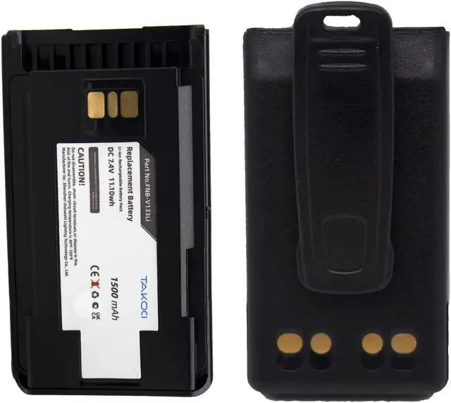 Main image of TAKOCI Replacement Battery for Vertex YAESU FNB-V133Li FNB-V134Li VX-260 VX-261 EVX-530 EVX-531 EVX-534 EVX-231 EVX-261 1500mAh 7.4V