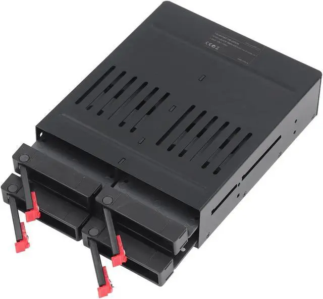 Main image of 4 Bay HDD Cage 2.5in SATA I, SATA II, SATA III, HDD,Hard Disk, SSD, 5.25in Drive Tray, Computer PC Case Internal 4 Bay 9.5mm 12.5mm Thick Bottom Hard Drives SSDs 6Gbps for Wins