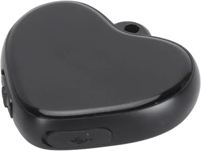 Main image of Heart Pendant Digital Voice Recorder, Mini Noise Reduction Voice Activative Recorder with Up to 100h Storage Memory, Pocket Portable Recording Devices for Classroom, Conference