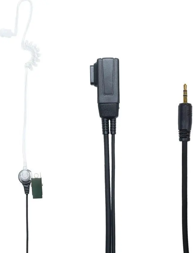 Alt view image 2 of 5 - TDYU Walkie Talkie Earpiece with Mic Covert Acoustic Tube Compatible with Cobra Microtalk PX650 Cxt195 Cx112 PX655 ACXT1035r ACXT145 ACXT545 RX385 RX685 Two Way Radio 10 Pack