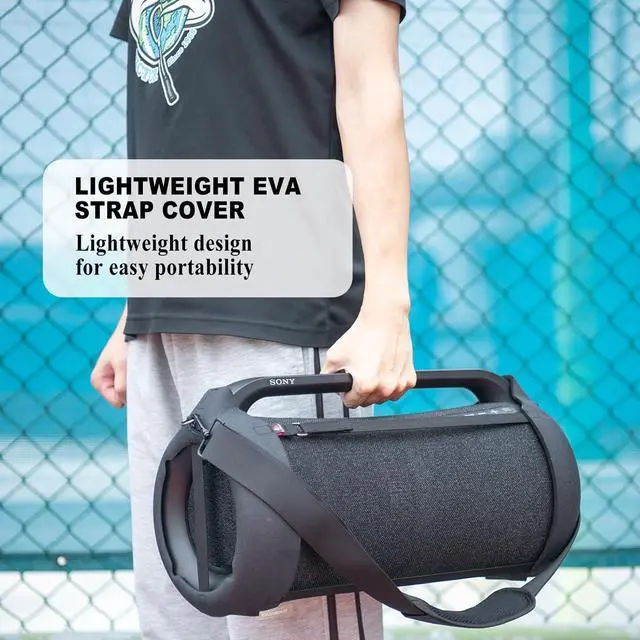 Alt view image 5 of 5 - TXEsign Travel Carrying Strap Cover for Sony SRS-XG500 X-Series Portable Speaker, Hard EVA Shell Case Two Sides Speaker Cover with Shoulder Strap
