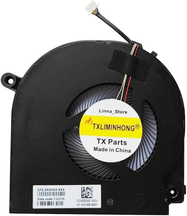 Alt view image 3 of 4 - TXLIMINHONG New Compatible CPU and GPU Cooling Fan for HP Envy 17.3" 17-CR 17T-CR 17-CR0013DX Series N13561-001 7J2280 N13562-001 7J2260 EG50050S1-CK50 -S9A EG50050S1-CK60-S9A DC5V Fan