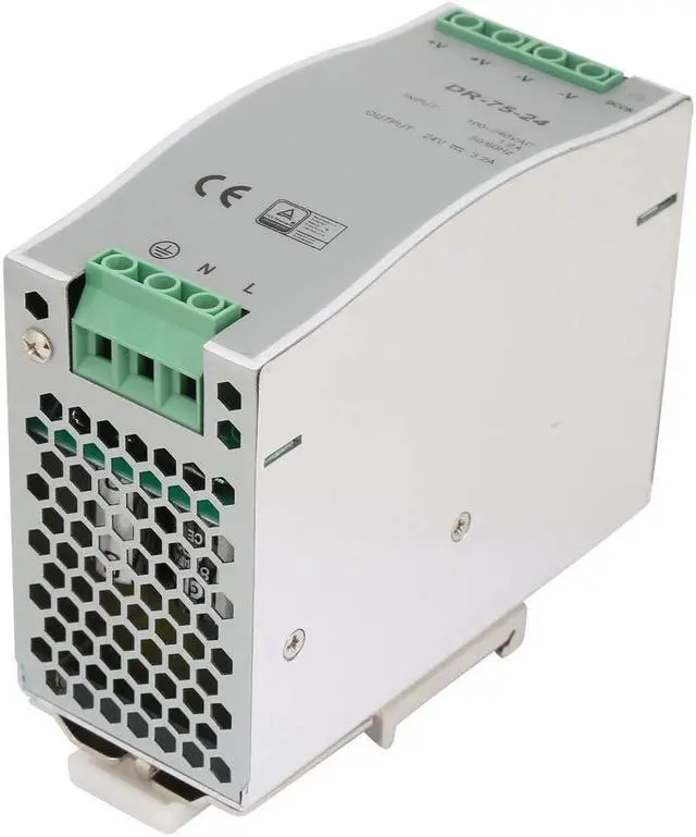 Alt view image 2 of 5 - Vipxyc DR-75-24 75W Single Output 24V Din-Rail Power Supply