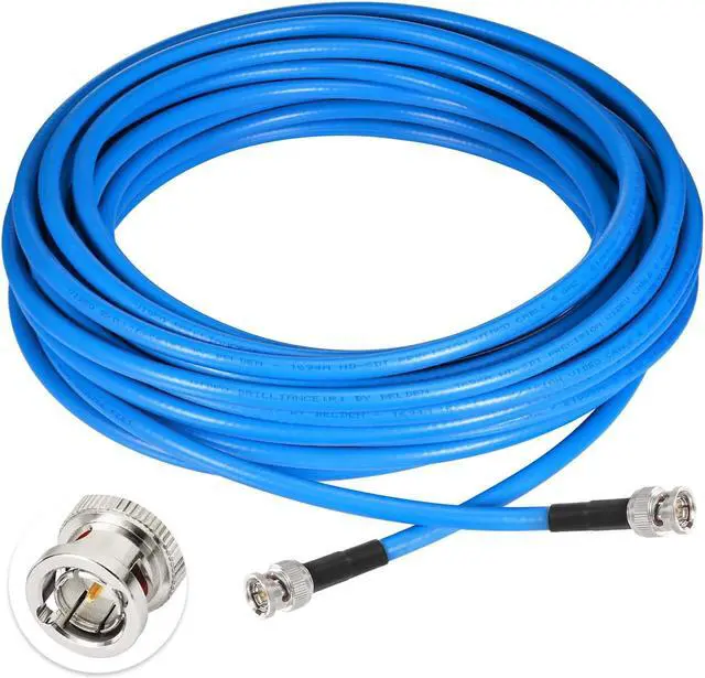 Main image of Superbat SDI Cable BNC Cable 3G/6G/12G SDI Cable 40ft (Belden 1694A Cable Blue) Supports HD-SDI/3G-SDI/4K/8K MonitorPrecision SDI Video Cable