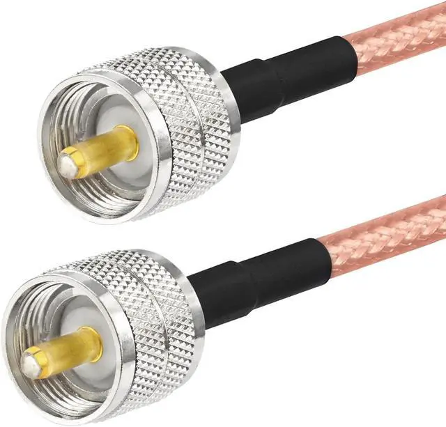 Alt view image 2 of 5 - Superbat CB Radio Antenna Cable 50ft PL-259 UHF Male to Male RG142 High Power 50 Ohm CB Coax Cable for HAM Radio Antenna Tuner Analyzer Dummy Load SWR Meter
