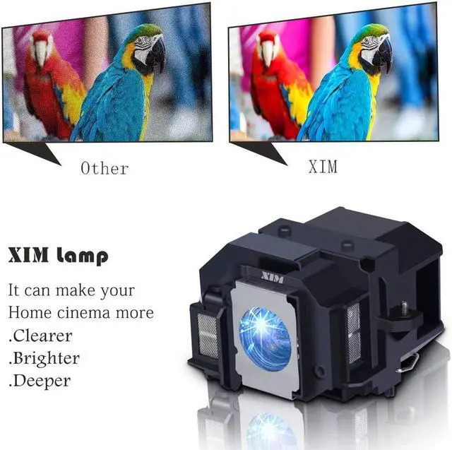 Alt view image 2 of 4 - XIM 5J.J7L05.001/5J.J6E05.001/5J.J9H05.001 Replacement Projector Lamp Bulb for BenQ W1070 W1080ST HT1075 HT1085ST W1085ST W1250 EP4232 MX662 MX720