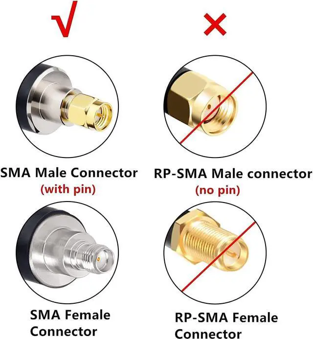 Alt view image 4 of 5 - XRDS -RF SMA Cable, SMA Extension Cable SMA Male to SMA Female Low Loss KMR400 SMA Coax Cable for 3G 4G LTE, 5G Modems/Routers, Ham, ADS-B, SDR Equipment35FT