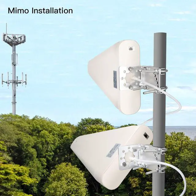Alt view image 5 of 5 - XRDS-RF 12 dBi Wideband Directional Antenna High Gain 3G/4G/5G/LTE/Wi-Fi Universal Fixed Mount Outdoor High Gain LTE Antenna (698-5800 MHz)