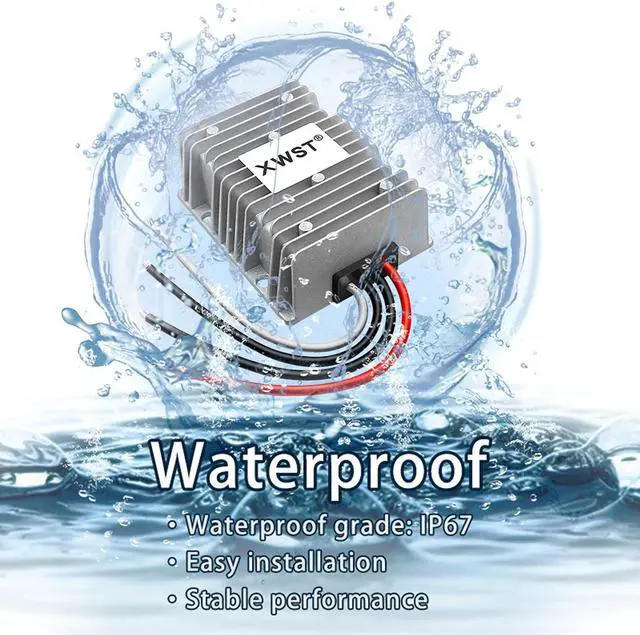 Alt view image 5 of 5 - XWST DC/DC Converter Regulator 36V 48V Step Down to 12V 33A 396W Reducer Buck Power Converter Waterproof Module Transformer for Golf Cart Club Car