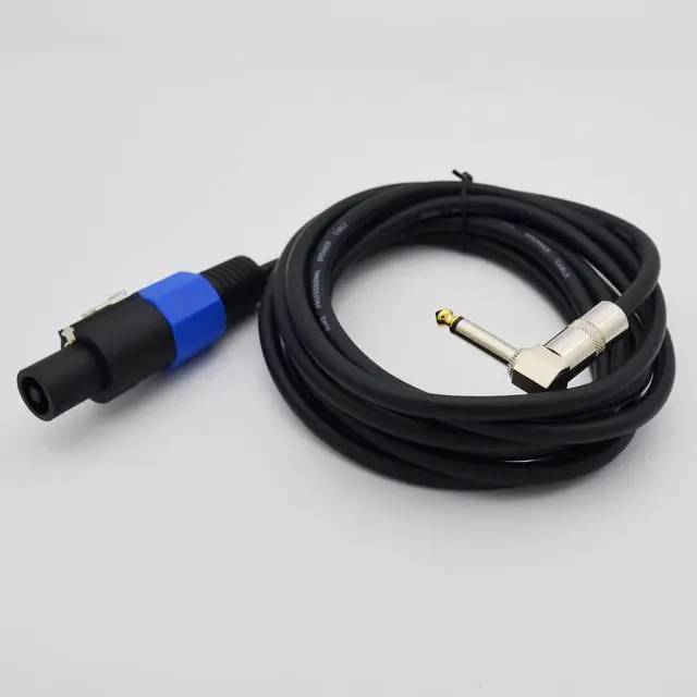 Alt view image 2 of 5 - Czyuntuo Speakon to 1/4 Speaker Cable,15 Gauge Speakon to 1/4 TS Male Wire Audio Speaker Cable Amplifier Connection Heavy Duty Cord with Twist Lock - 2Pack 10 ft