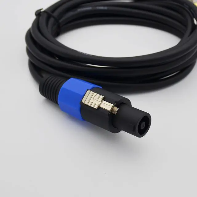 Alt view image 3 of 5 - Czyuntuo Speakon to 1/4 Speaker Cable,15 Gauge Speakon to 1/4 TS Male Wire Audio Speaker Cable Amplifier Connection Heavy Duty Cord with Twist Lock - 2Pack 10 ft