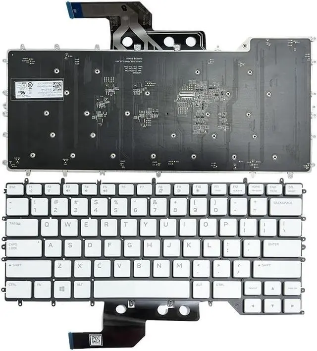 Alt view image 2 of 5 - ZAHARA US RGB Keyboard Backlit Replacement for Dell Alienware M15 R2 R3 R4 2020 0Y00RH (White)