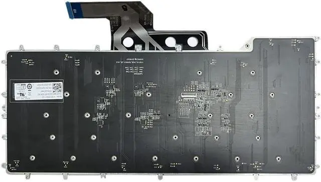 Alt view image 3 of 5 - ZAHARA US RGB Keyboard Backlit Replacement for Dell Alienware M15 R2 R3 R4 2020 0Y00RH (White)