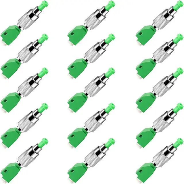 Main image of Duogalia 15 Pack FCAPC Male to LCAPC Female Single Mode 9/125um Hybrid Optical Fiber Adapter FC - LC Connector