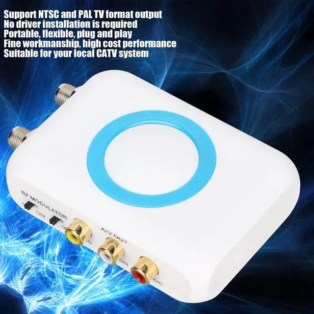 Alt view image 2 of 5 - HDM66 RF Modulator, Support PAL NTSC Format Output to RF Modulator, Input, Female Header Output, for Home TV Replacement, Plug and Play
