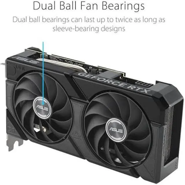 Alt view image 4 of 5 - ASUS Dual GeForce RTX(tm) 4070 EVO OC Edition 12GB GDDR6X is Designed for Broad Compatibility, with a 2.5-Slot Design, Axial-tech Fan Design, 0dB Technology, Auto-Extreme Technology, and More