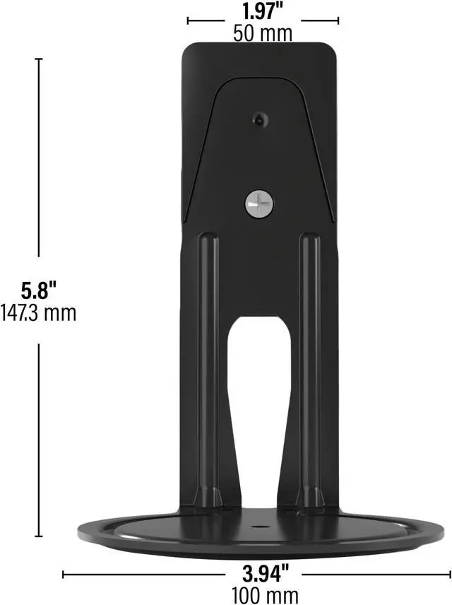 Alt view image 5 of 5 - Sanus Fixed Speaker Wall Mount for Sonos Era 100 (Black Pair)