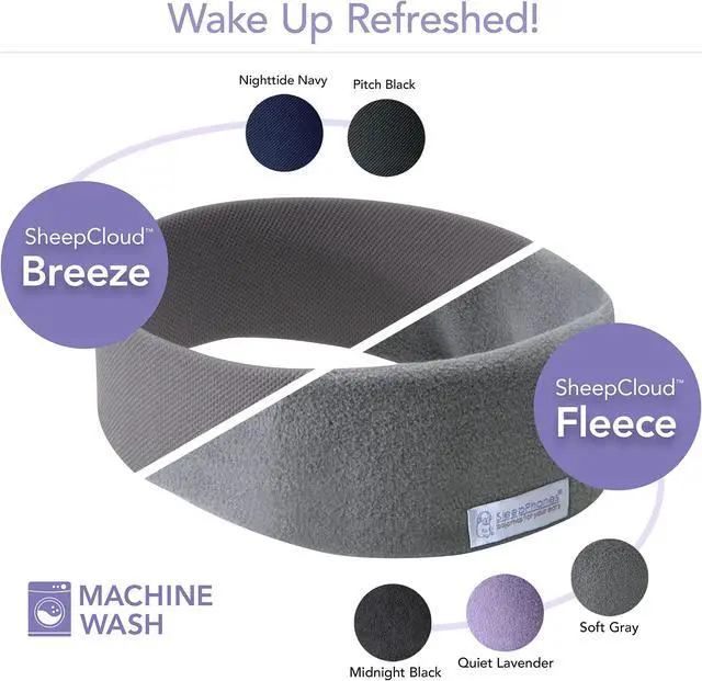 Alt view image 5 of 5 - SleepPhones Wireless Sleep Headphones by AcousticSheep V8 | 24-Hour Battery | Original and Most Comfortable Bluetooth Headphones for Sleeping (Large, Nighttide Navy Breeze)