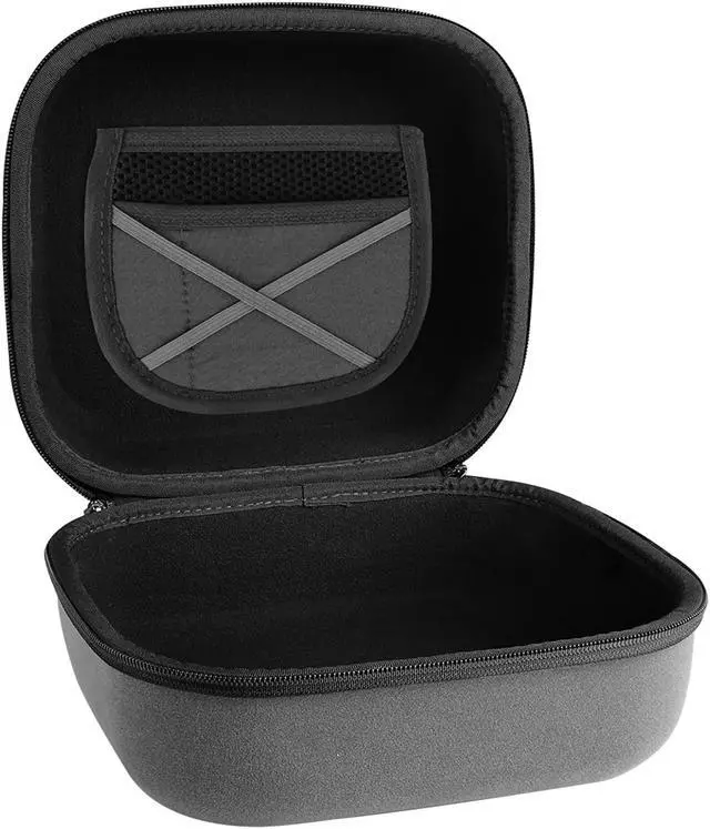 Alt view image 2 of 5 - Geekria Shield Case for Large-Sized Over-Ear Headphones, Replacement Protective Hard Shell Travel Carrying Bag with Cable Storage, Compatible with Beyerdynamic MMX 300, HE400S (Grey)