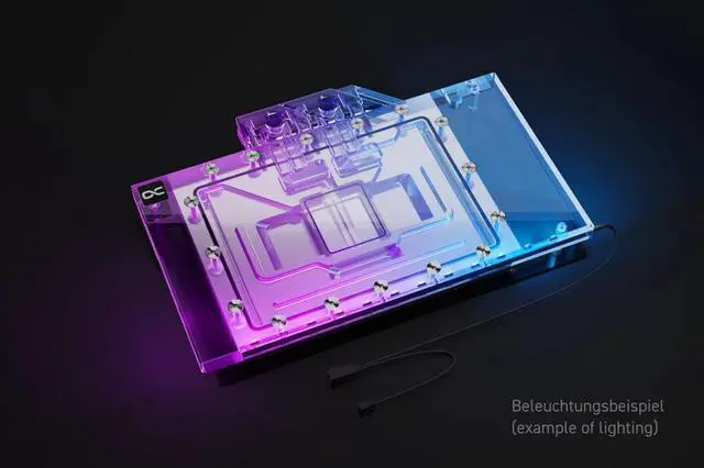 Alt view image 2 of 5 - Alphacool Eisblock Aurora Geforce RTX 4090 Aorus Master - Gaming V.2 GPU Water Block with Backplate