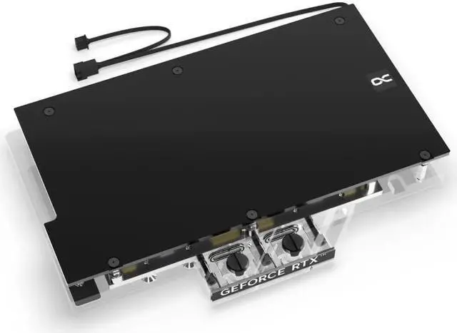 Alt view image 4 of 5 - Alphacool Eisblock Aurora Geforce RTX 4090 Aorus Master - Gaming V.2 GPU Water Block with Backplate