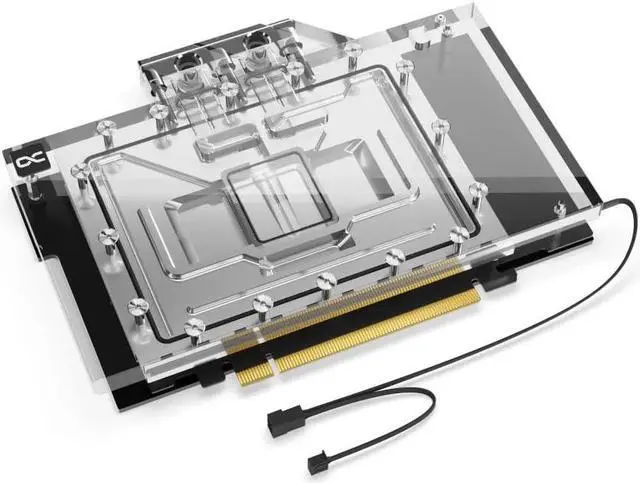 Alt view image 5 of 5 - Alphacool Eisblock Aurora Geforce RTX 4090 Aorus Master - Gaming V.2 GPU Water Block with Backplate