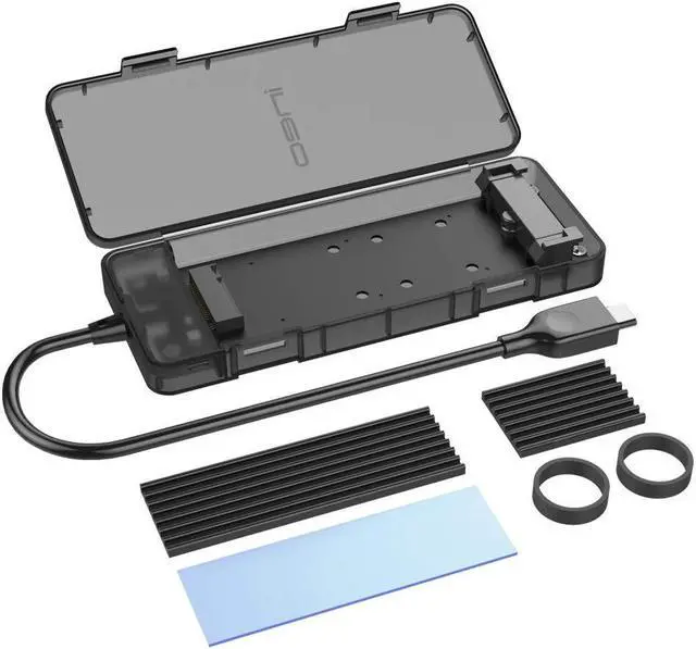 Alt view image 5 of 5 - ineo M.2 NVMe (PCIe) SSD Tool-Free Enclosure to USB 3.2 Gen 2 Type C [C2575 M2 NVMe]