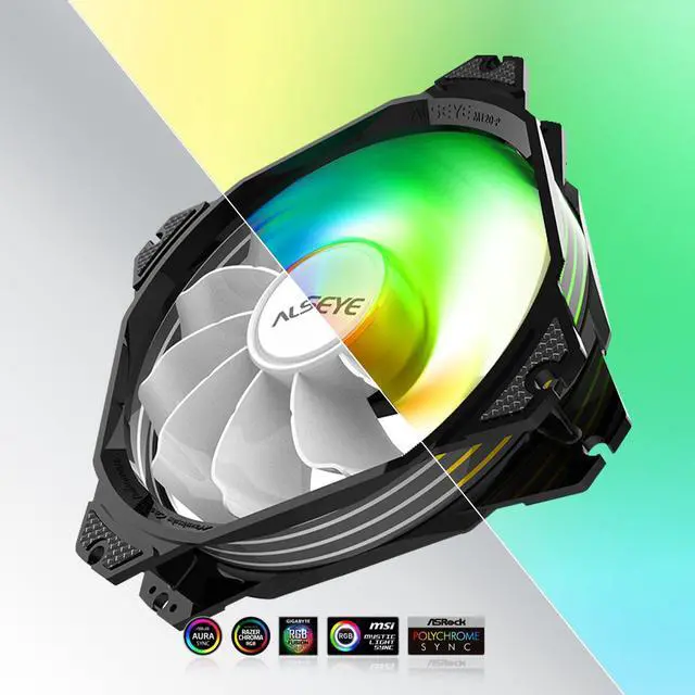 Alt view image 4 of 5 - ALSEYE M120D Plus Digital CPU Cooler, CPU Air Cooler with Temperature Display, 120mm Max Series Fan with ARGB&PWM, Compatible with Intel LGA 1700/1200/115X/2011/2066/1366/775 AMD AM4., black