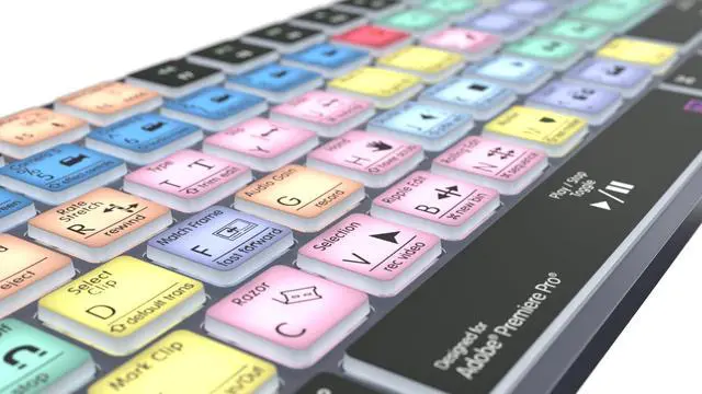 Alt view image 5 of 5 - Logickeyboard Wireless Backlit 'Titan' Designed for use with Adobe Premiere Pro on Mac  p/n LKB-PPROCC-TM-US