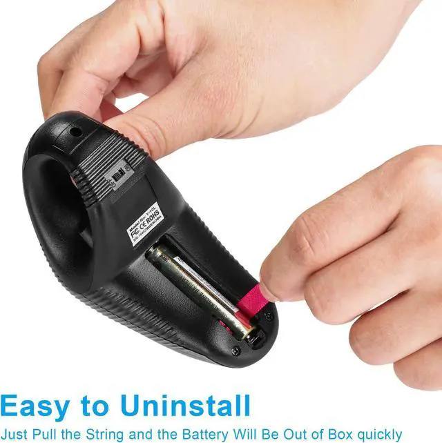 Alt view image 3 of 5 - welspo Wireless USB Handheld Finger Trackball Mouse with Laser Pointer