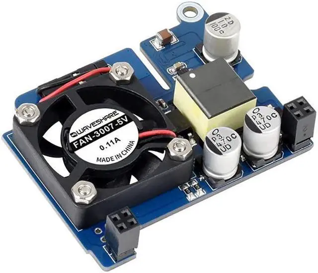 Alt view image 3 of 5 - Power Over Ethernet HAT POE Type D for Raspberry Pi 3B+/4B, 802.3af-Compliant, Fits Raspberry Pi Official Case