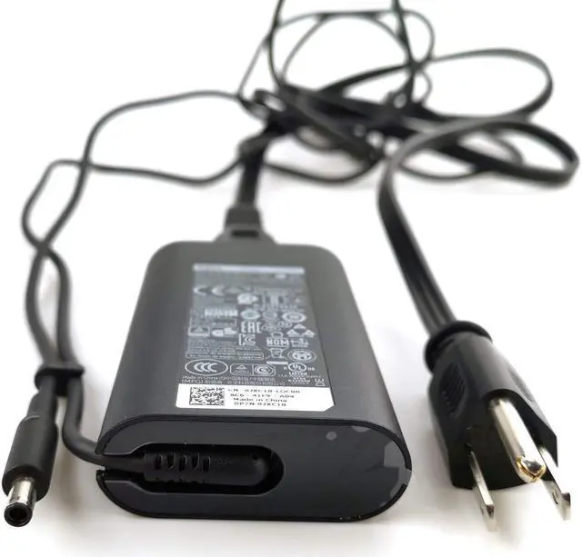Alt view image 5 of 5 - Dell Laptop Charger Slim 45W watt Power AC Adapter(Power Supply) Include Power Cord for Dell XPS 13 9333 9343 9350 9360 9370,LA45NM131 DA45NM131