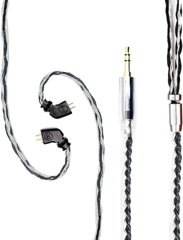 Main image of FEDAI TFZ Cable, 24 Cores Silver Plated Copper IEM Cable Earphones Replacement Cable with 3.5mm Plug for HD414 HD650 HD600 HD580 HD25 (TFZ 3.5mm)