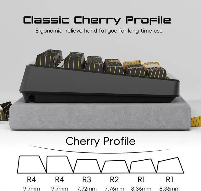 Alt view image 5 of 5 - GMKWTL XVX Topograph Shine Through Keycaps Side Printed, Double Shot PBT Keycap Set, Cherry Profile Dye Sublimation Keycaps Suitable for Cherry Gateron MX Switches Mechanical Keyboard-Only Keycaps