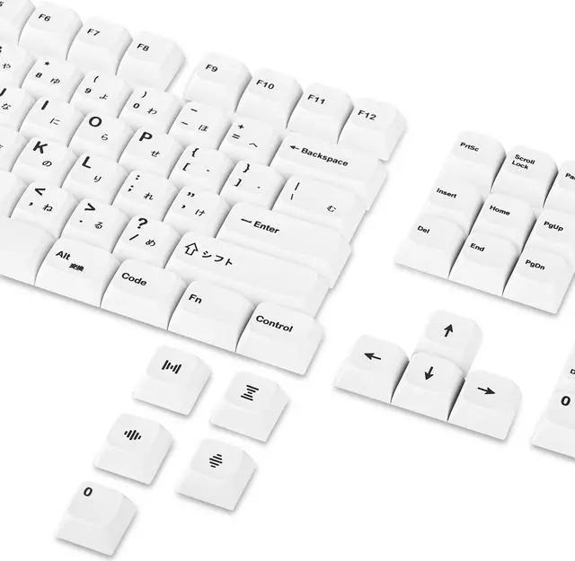Alt view image 5 of 5 - GTSP 135-Key Japanese White keycaps 65 Percent XDA keycap Set for 60 Percent tkl Keyboard for Cherry Mx Gateron Kailh Switch 87/68/64/104 Mechanical Keyboard (Minimalist (XDA))