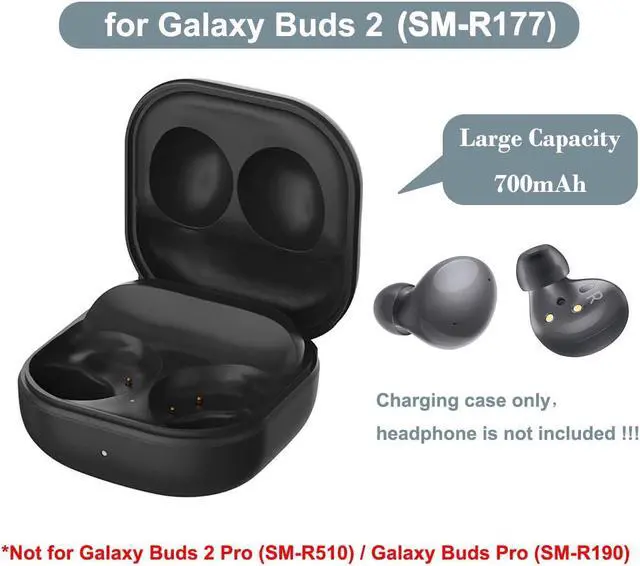 Alt view image 2 of 5 - Charging Case for Galaxy Buds 2 SM-R177, Replacement Charger Case Dock Cradle with USB C Cable Cord for Samsung Galaxy Buds 2 Earbuds
