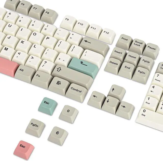 Alt view image 3 of 5 - GTSP 9009 XDA Retro PBT Keycaps Set for Gaming Keyboard Dye-Sub for Cherry Mx Gateron Kailh Switch GK61/GK68 60% Mechanical Keyboard (9009-XDA)