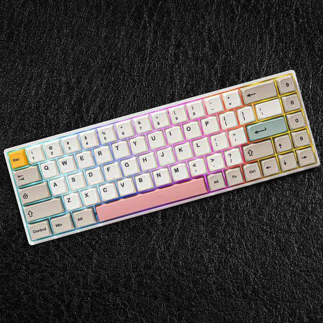 Alt view image 5 of 5 - GTSP 9009 XDA Retro PBT Keycaps Set for Gaming Keyboard Dye-Sub for Cherry Mx Gateron Kailh Switch GK61/GK68 60% Mechanical Keyboard (9009-XDA)
