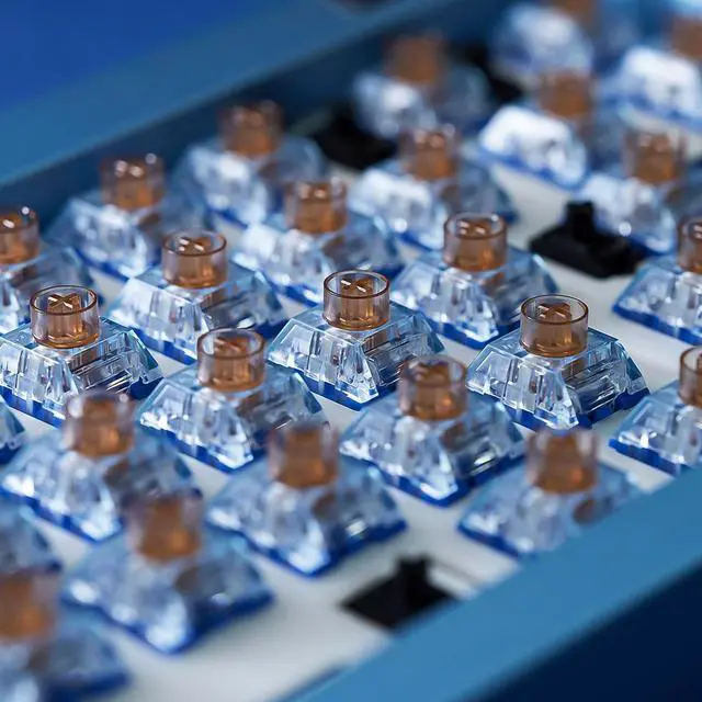 Alt view image 5 of 5 - Kailh Box Whale Pro Silent Switches,Deep Sea Silent Tactile 3-Pin 45gf Waterproof Dustproof Mechanical Keyboard Switches(Whale Tactile,108Pcs)