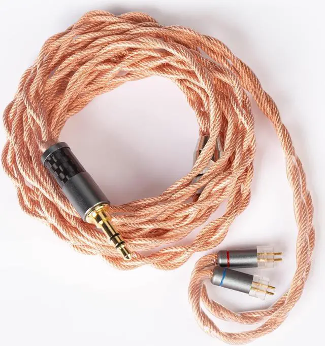 Main image of TFZ Earphone Cable-KBEAR [Inspiration-C] 4 Core Singel Crystal Copper Cable, in-Ear Monitors Replacement Cable with 3.5mm Plug Suit for MY-LOVE-4 QUEEN-LTD Lark KS1 KS2 Robin (TFZ, 3.5Copper)