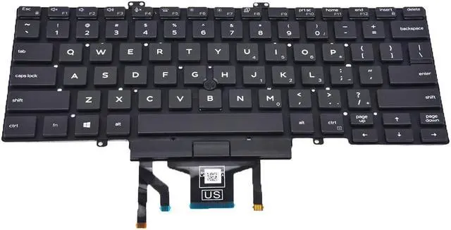 Alt view image 4 of 5 - Replacement Keyboard for Dell Latitude 3400 5400 5401 5410 5411 7400 7410 Series Laptop with Backlit with Pointer US Layout(NOT Fit for Latitude 7400 2-in-1)